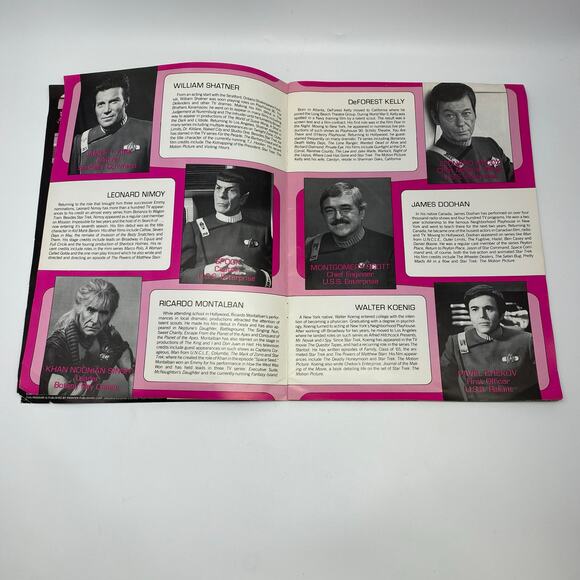Vintage 1982 Star Trek 2 Wrath of Khan Movie Souvenir Collectible Program 12"x9" - Picture 10 of 16